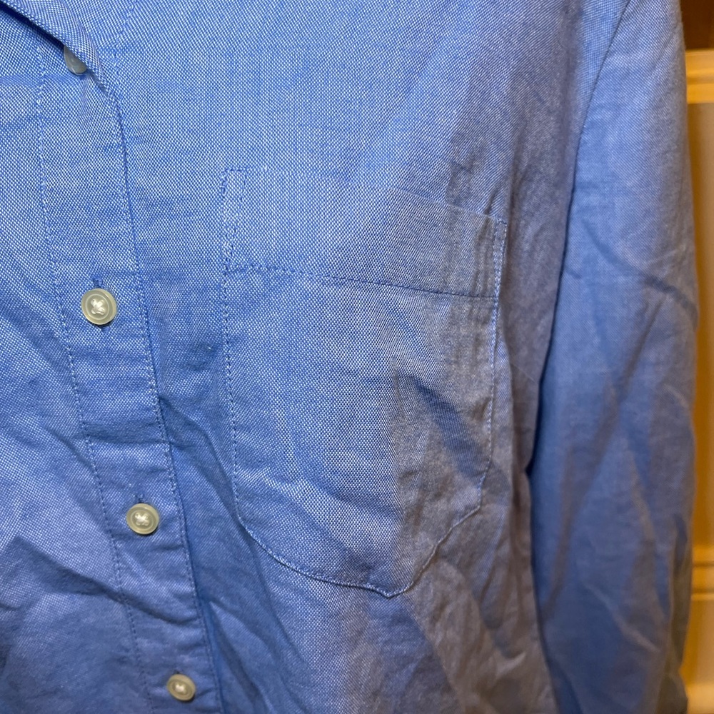 Gap Light Blue Button-Down Shirt - image 8